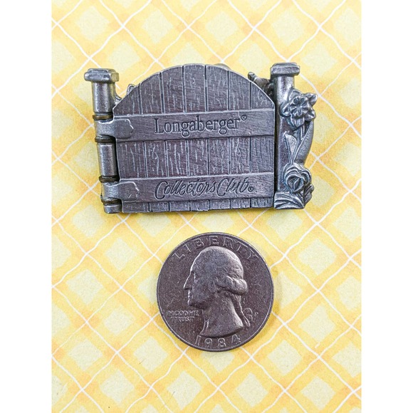 Longaberger® Collectors Club Tulip / Hinged Garden Gate Brooch / Pin - Picture 4 of 6